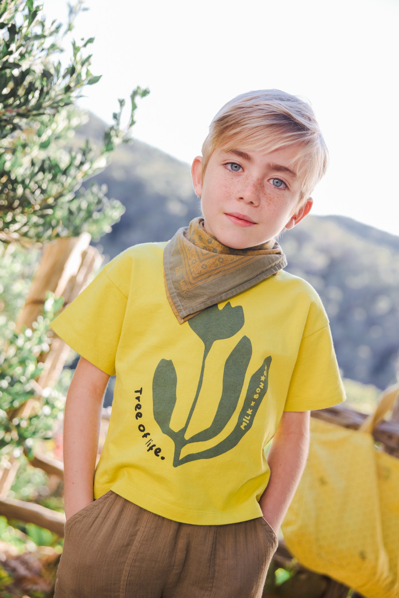 Foulard - Petit modèle Chataigner Bonton x MilK