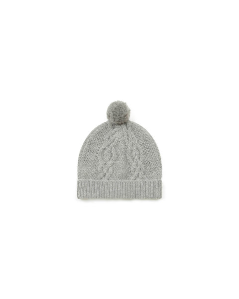 Bonnet - Pompon gris chiné - Image principale