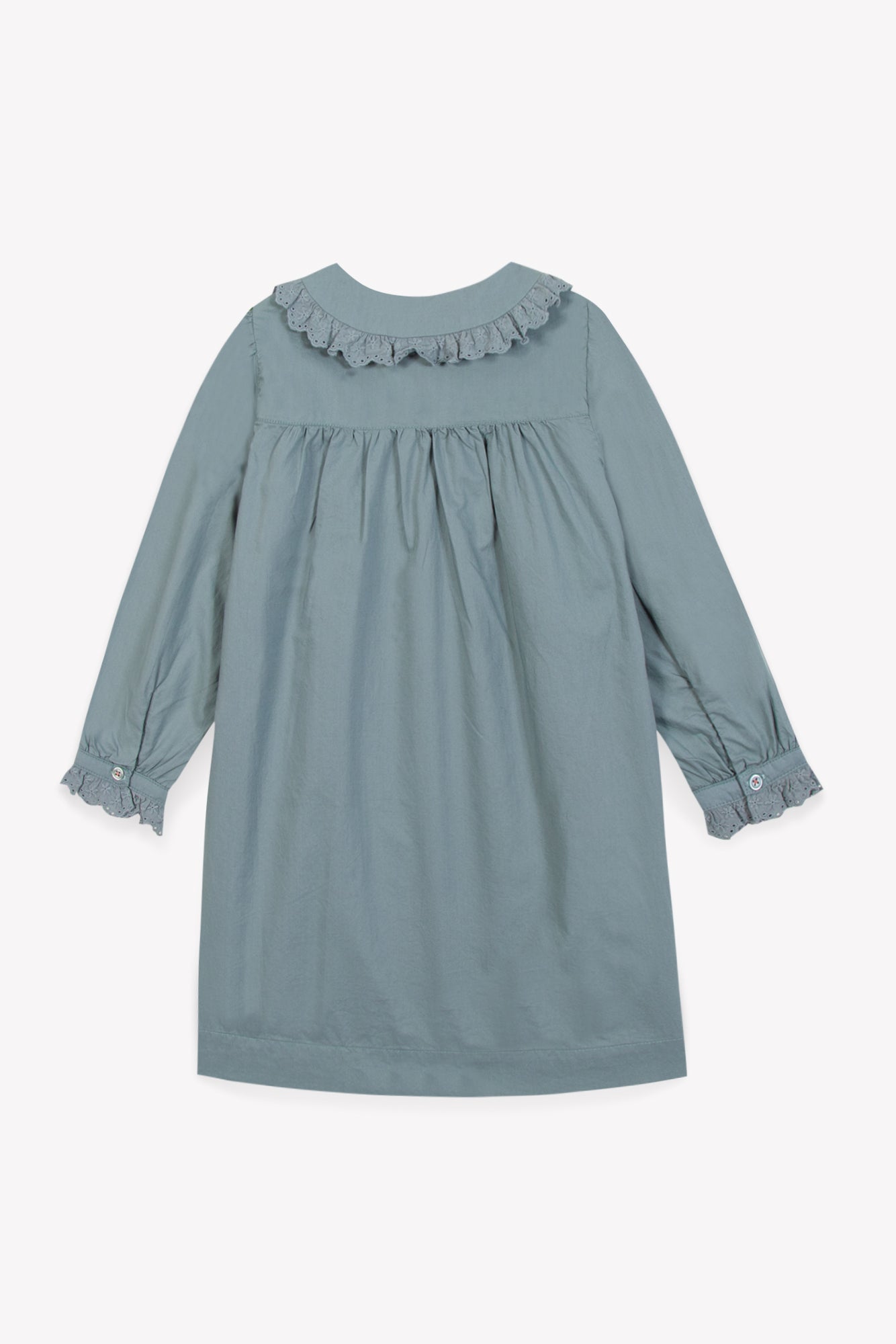 Dress - Girl Poplin embroidered cotton