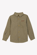 Shirt - striped in cotton canvas chevrons Boy