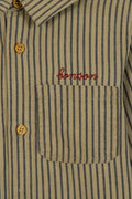 Shirt - striped in cotton canvas chevrons Boy
