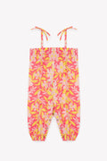 Jumpsuit - in cotton and linen Printe Baby