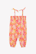 Jumpsuit - in cotton and linen Printe Baby