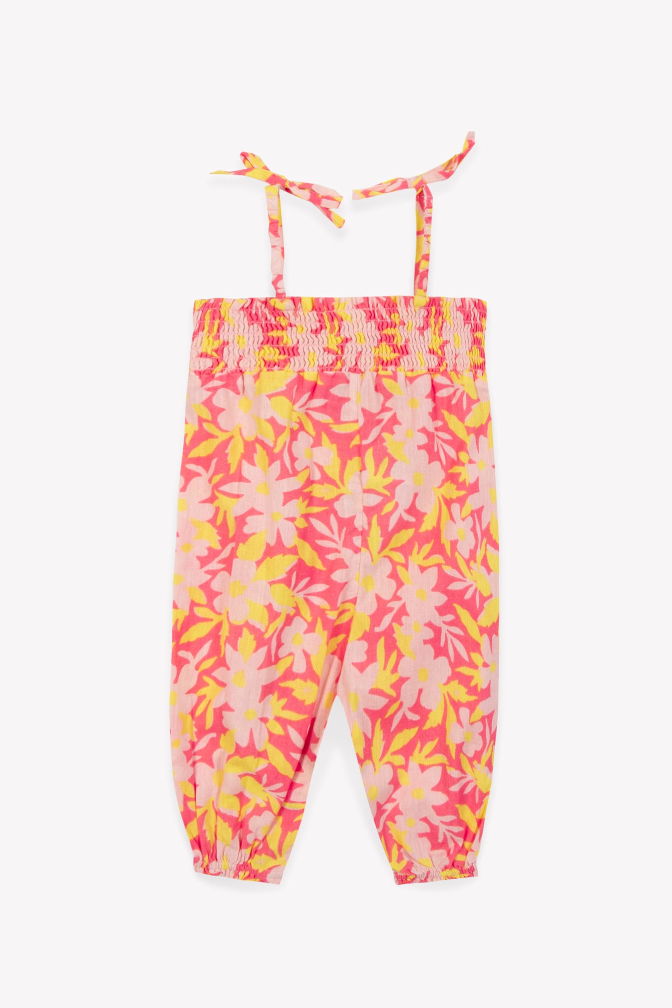 Jumpsuit - in cotton and linen Printe Baby