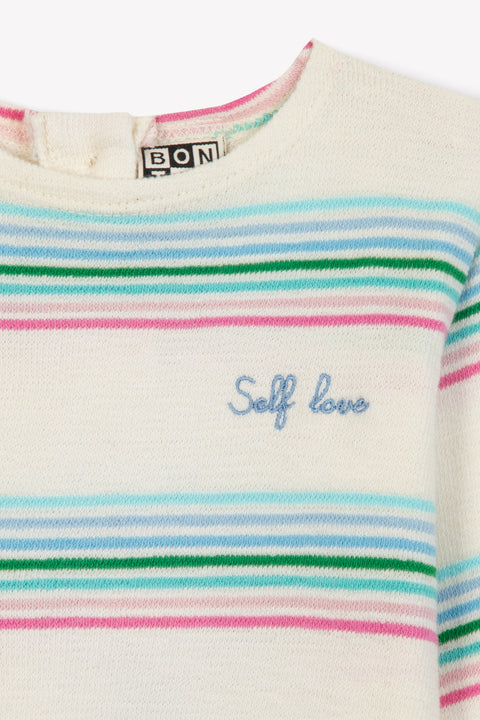 T-shirt - rayure multicolor bébé fille - Image principale