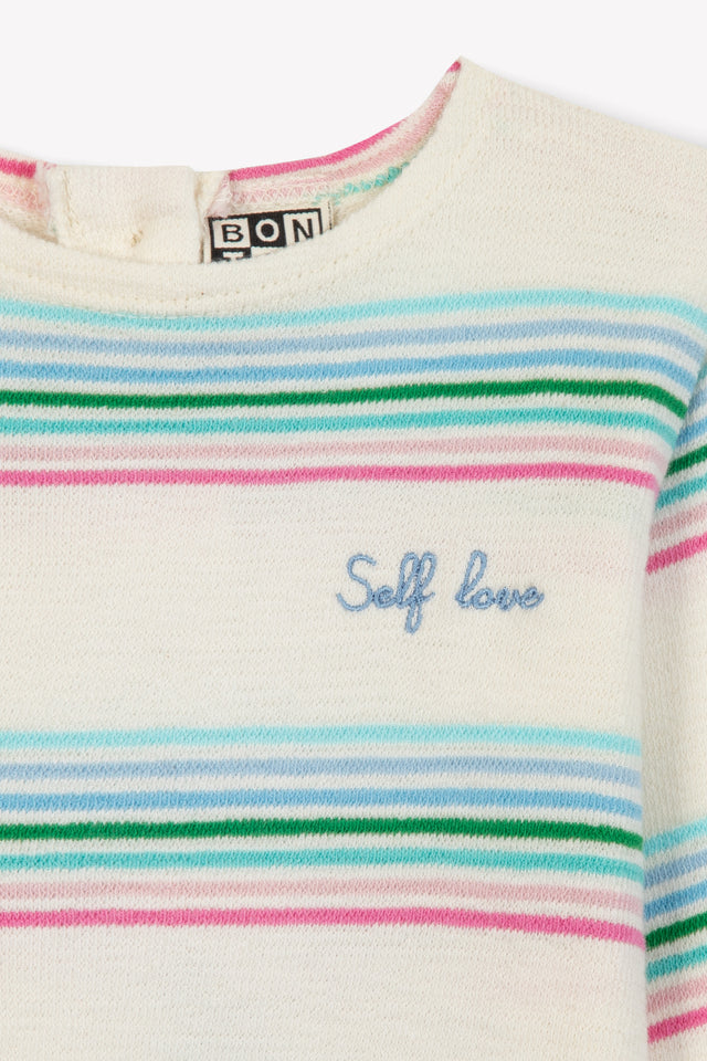 T -shirt - Multicolor stripe Baby Girl - Image alternative