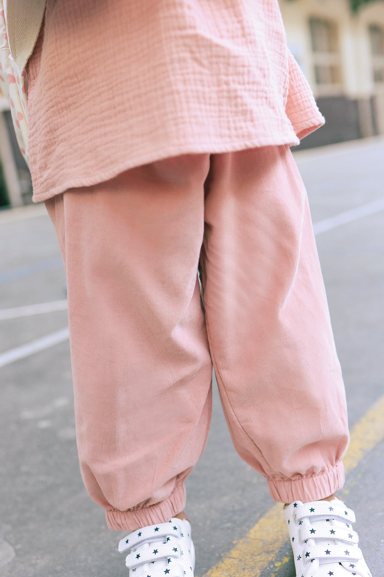 Trousers - Biscotte in Velvet Pink clear