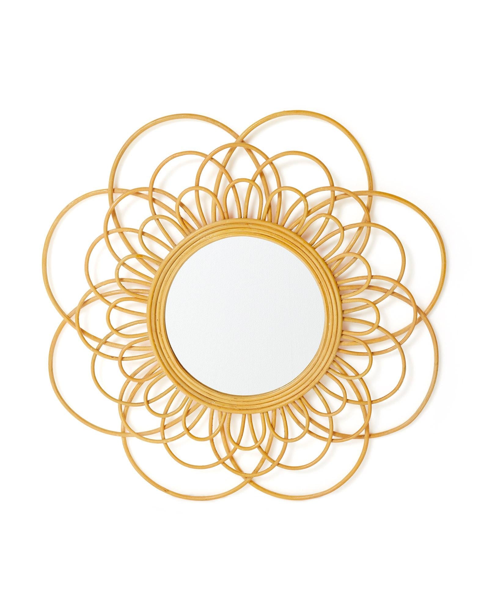 Miroir bohème arabesques en fleur