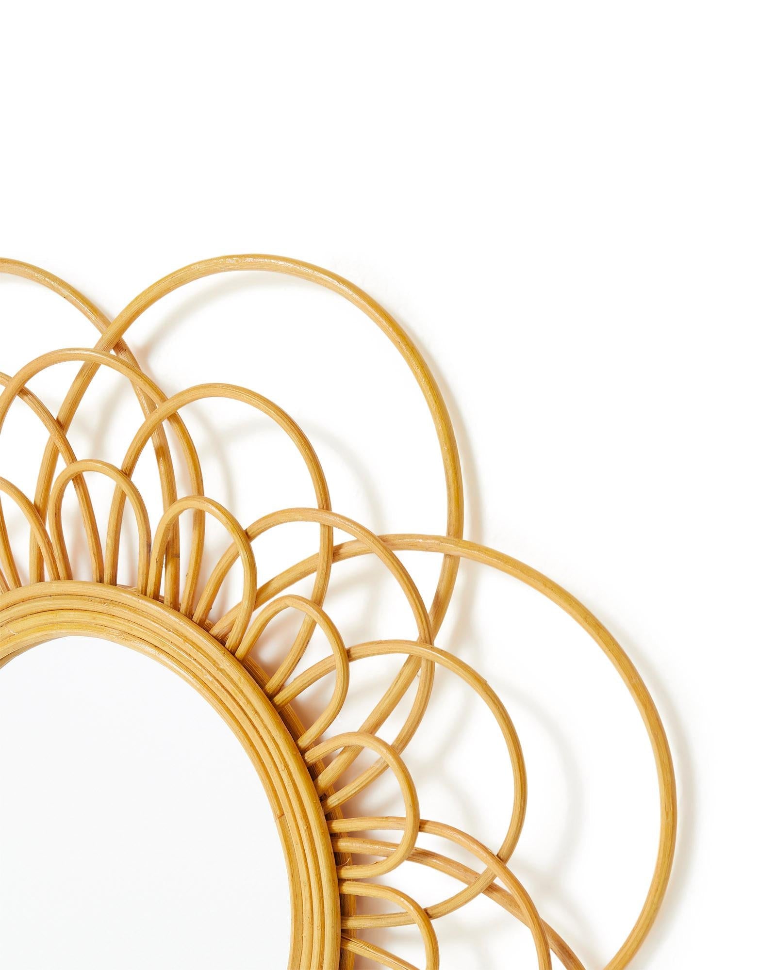 Miroir bohème arabesques en fleur