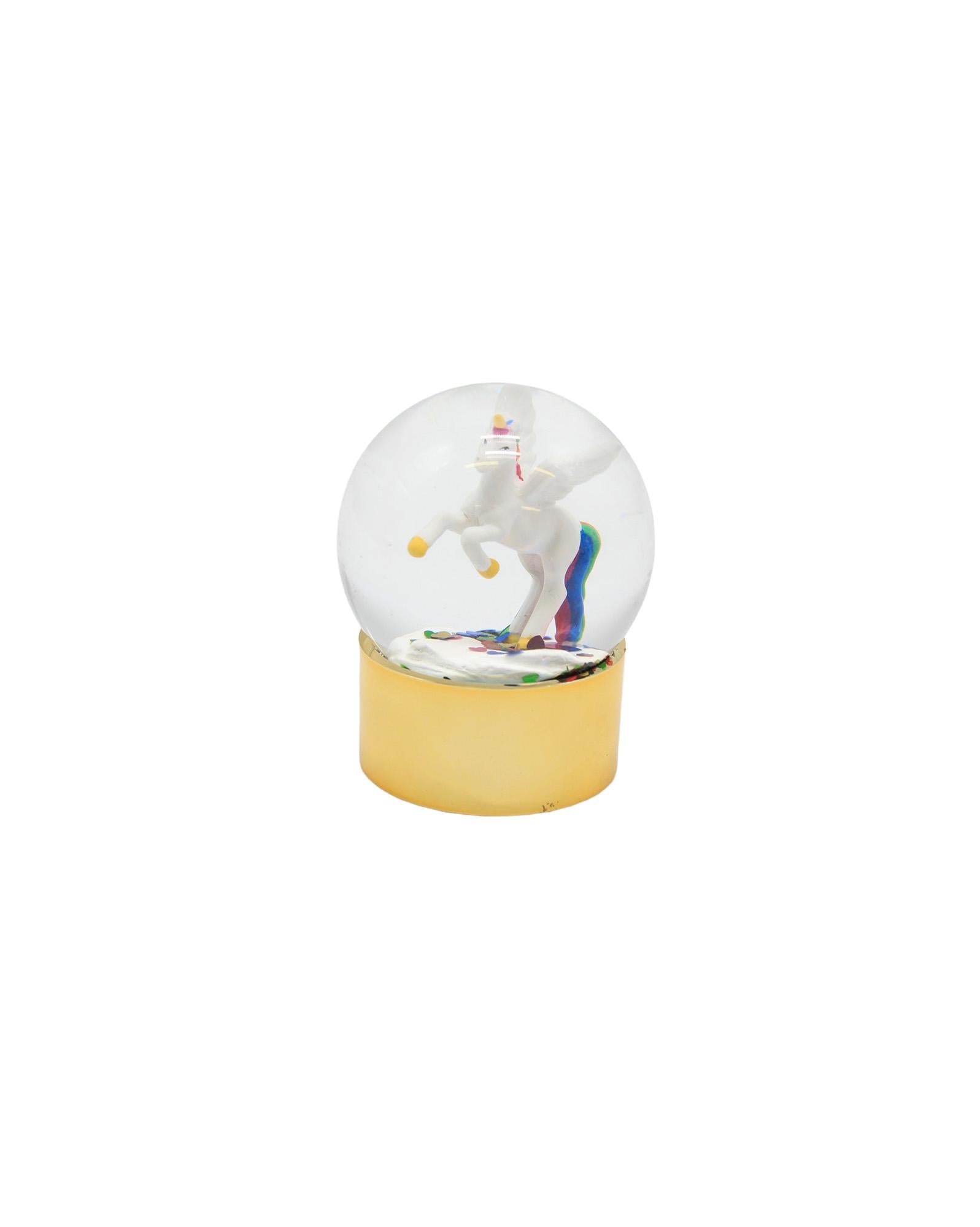 Globe neige licorne