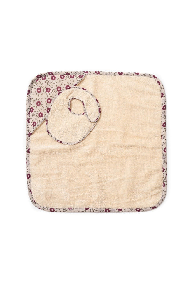 Sortie bain et Bavoir - Prune - Image principale