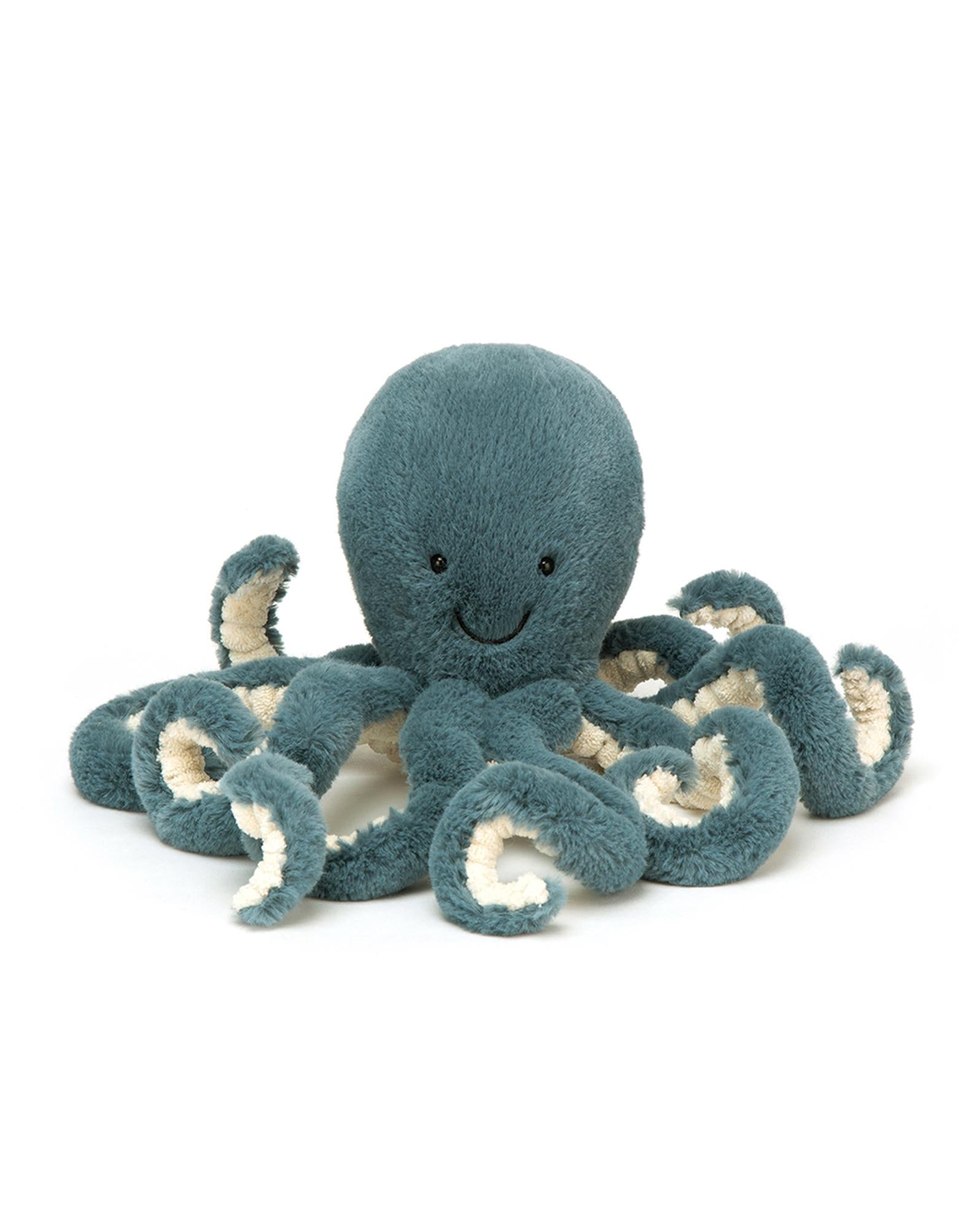Peluche pieuvre bleu little
