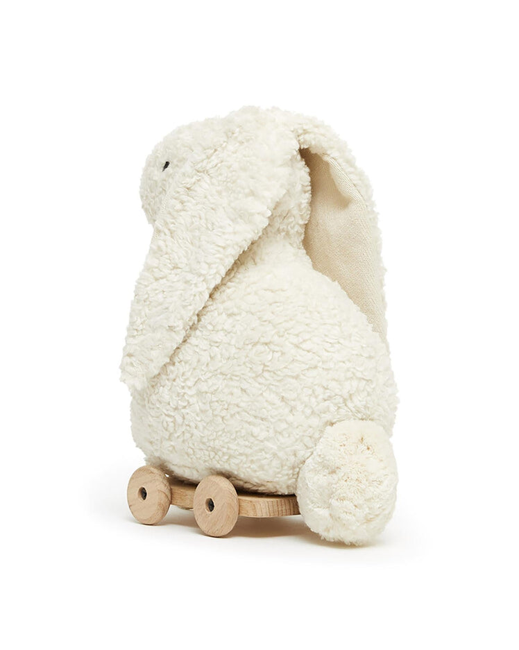 Lapin à tirer sur roulettes