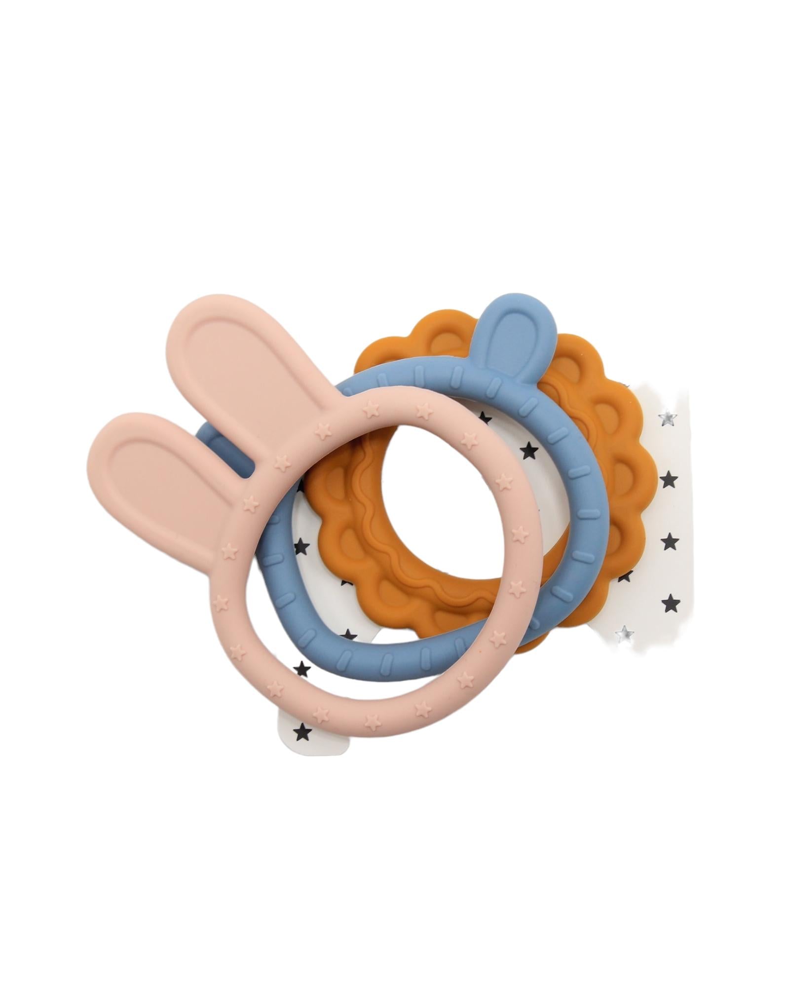 Lot de 3 anneaux en silicone