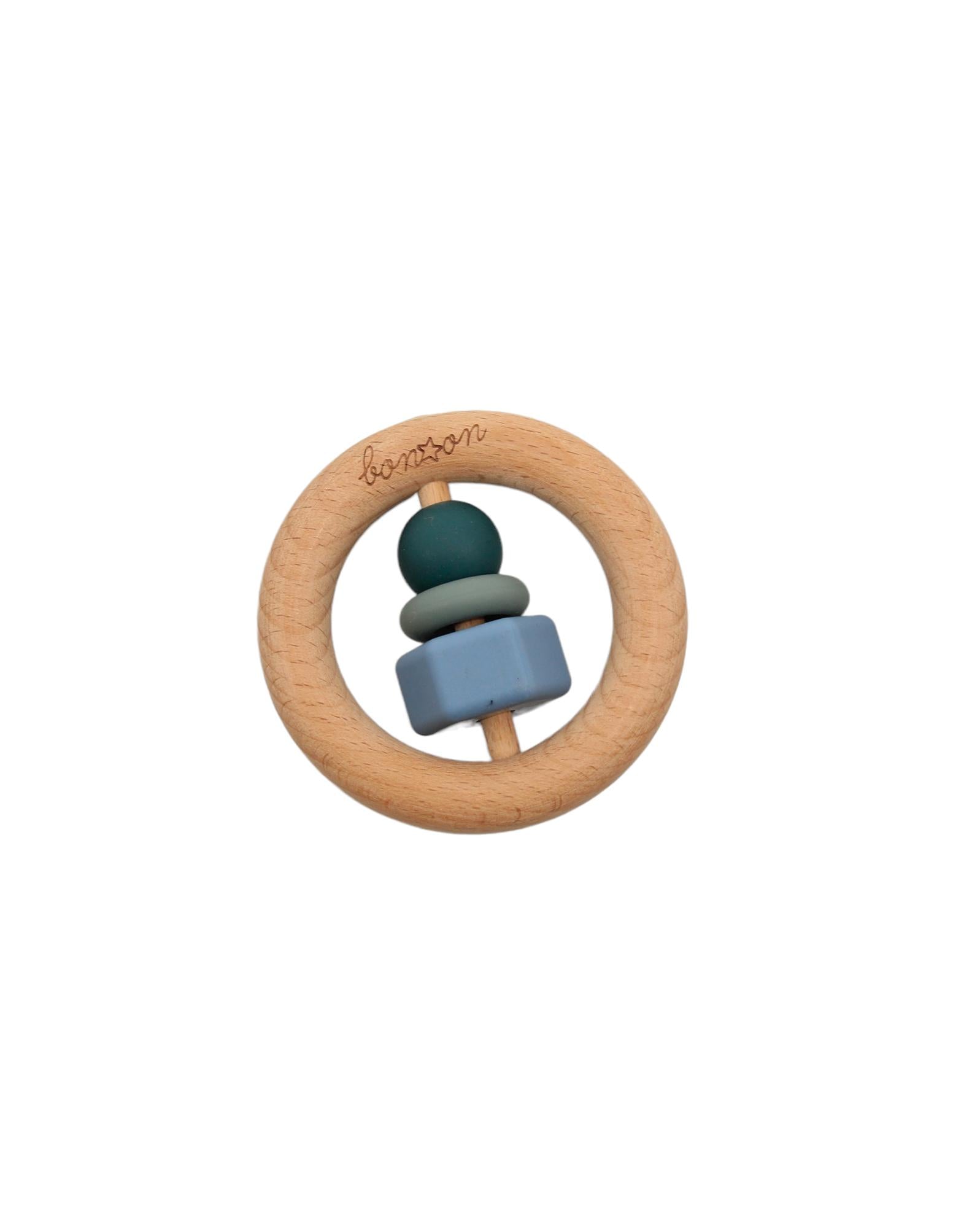 Hochet en bois et silicone