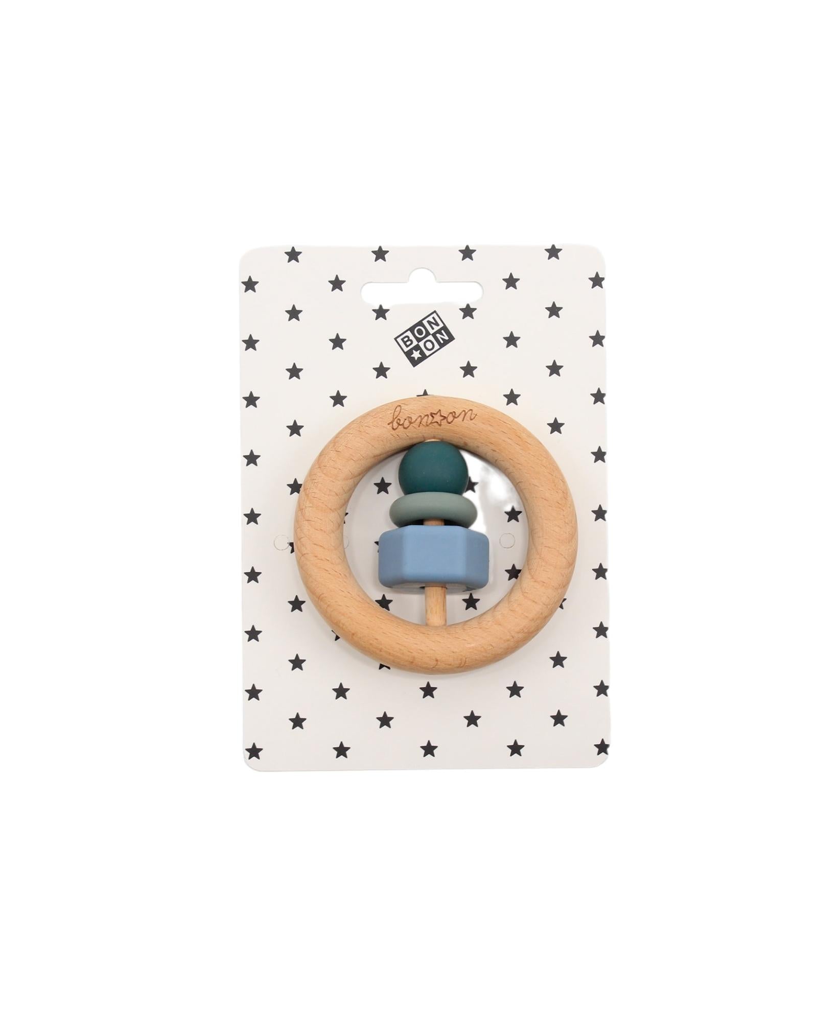 Hochet en bois et silicone