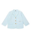 Jacket - Boy In Cotton Seersucker Striped