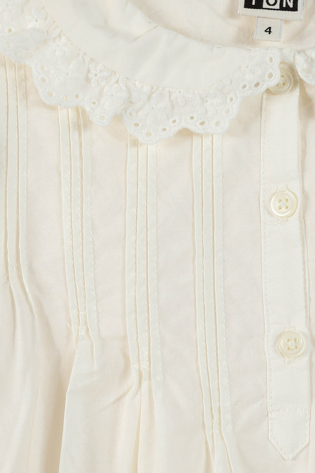 Dress - Girl Poplin embroidered cotton - Image alternative