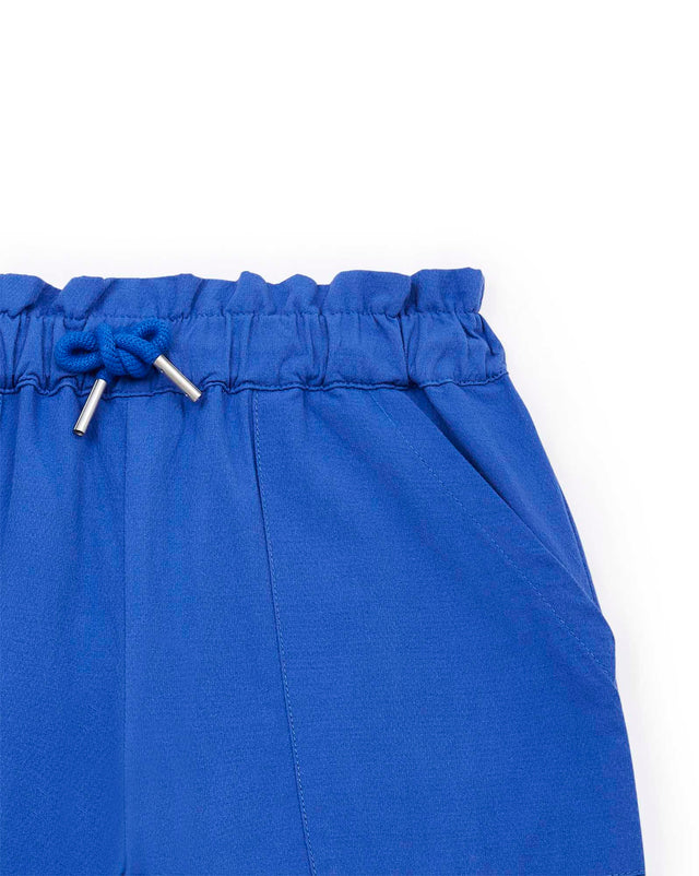 Pantalon - bleu 100% coton fille - Image alternative