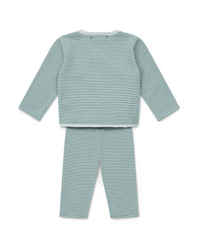 Outfit - Newborn Cotton two -color scratch - Image alternative