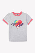 T-shirt - fille en coton biologique imprimé