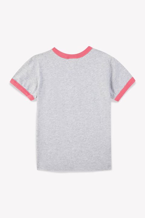T-shirt - fille en coton biologique imprimé - Image principale