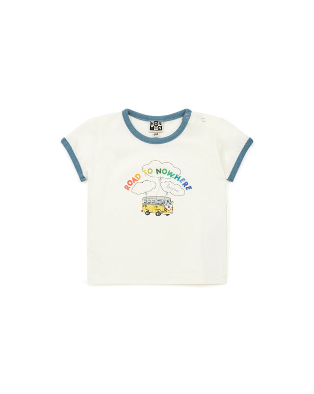 T-shirt - bébé en coton biologique imprimé - Image principale