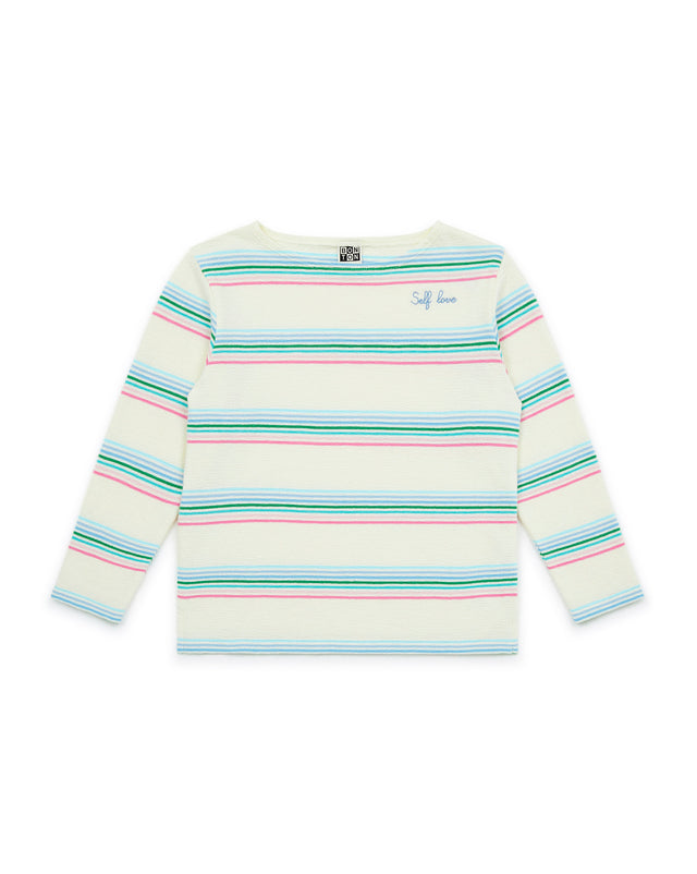 T -shirt - Multicolor stripe Girl - Image principale