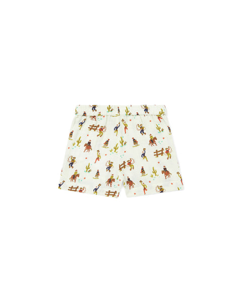 Short - gaze de coton imprimé bébé 100% coton biologique - Image principale