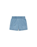 Short - denim clair 100% coton bébé