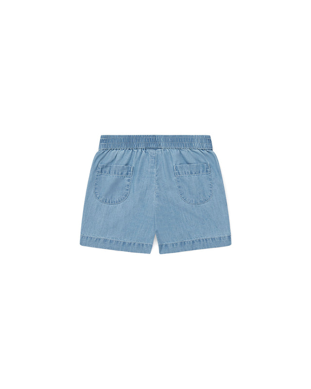 Short - Clear denim 100% cotton Baby - Image alternative