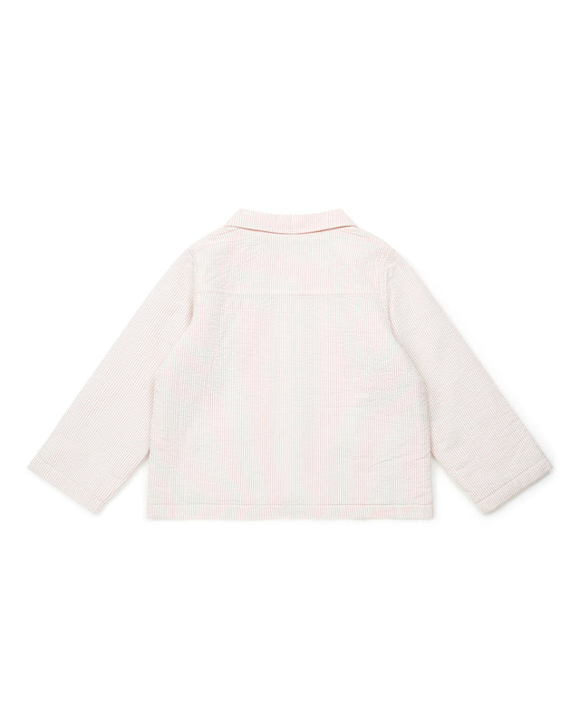 Jacket - Cotton stripe Seercuker Pink Girl - Image alternative