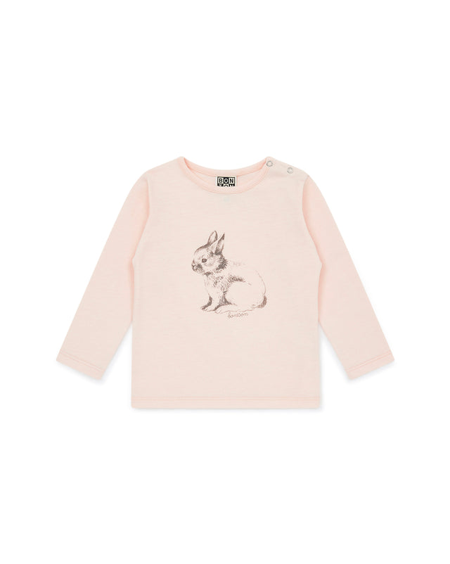 T-shirt - Baby Girl Organic cotton rabbit - Image principale