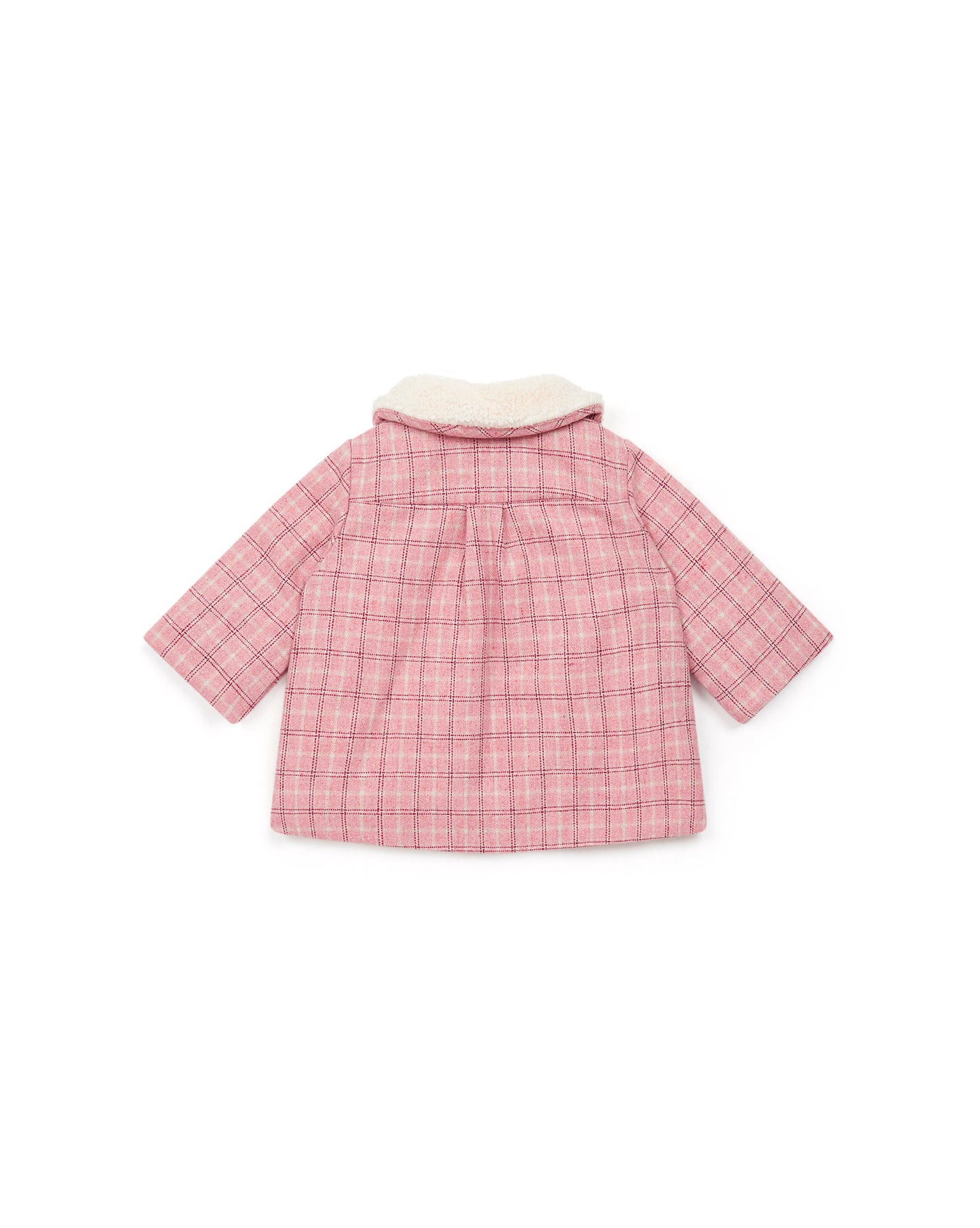 Coat - Baby Faux fur fleece Check