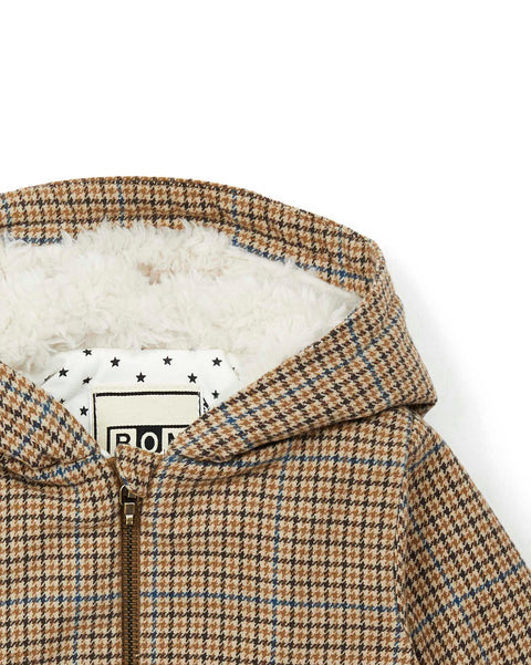 Burnou - Baby Faux fur fleece Check - Image principale