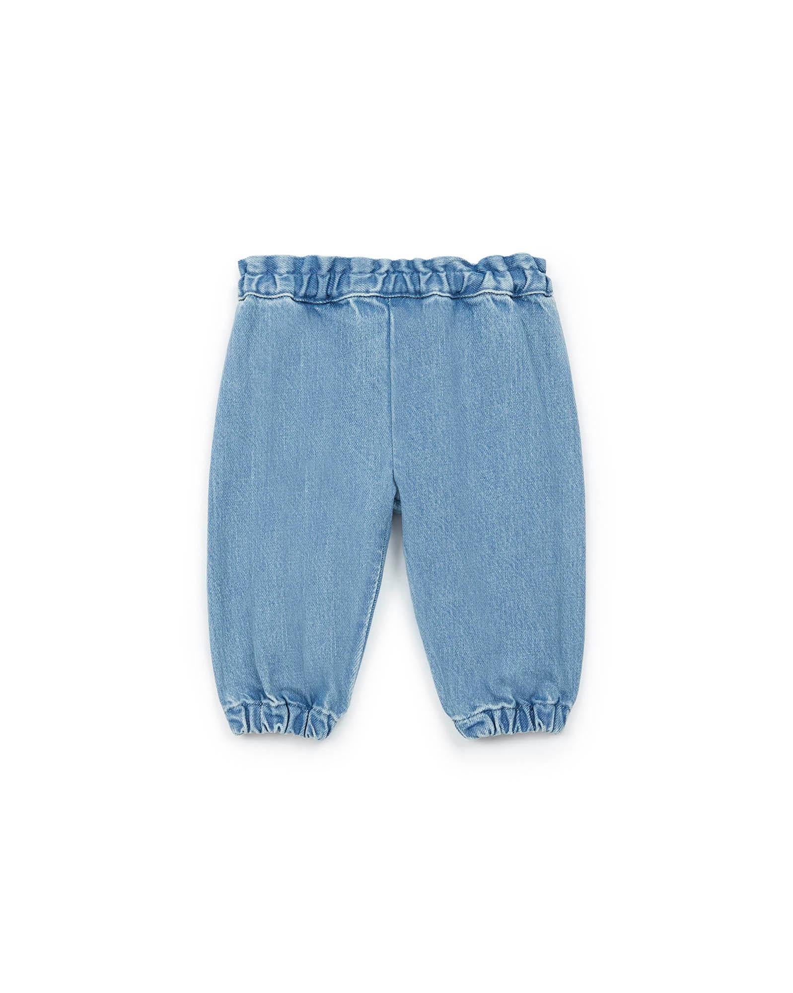 Pantalon bébé fille denim 100% coton