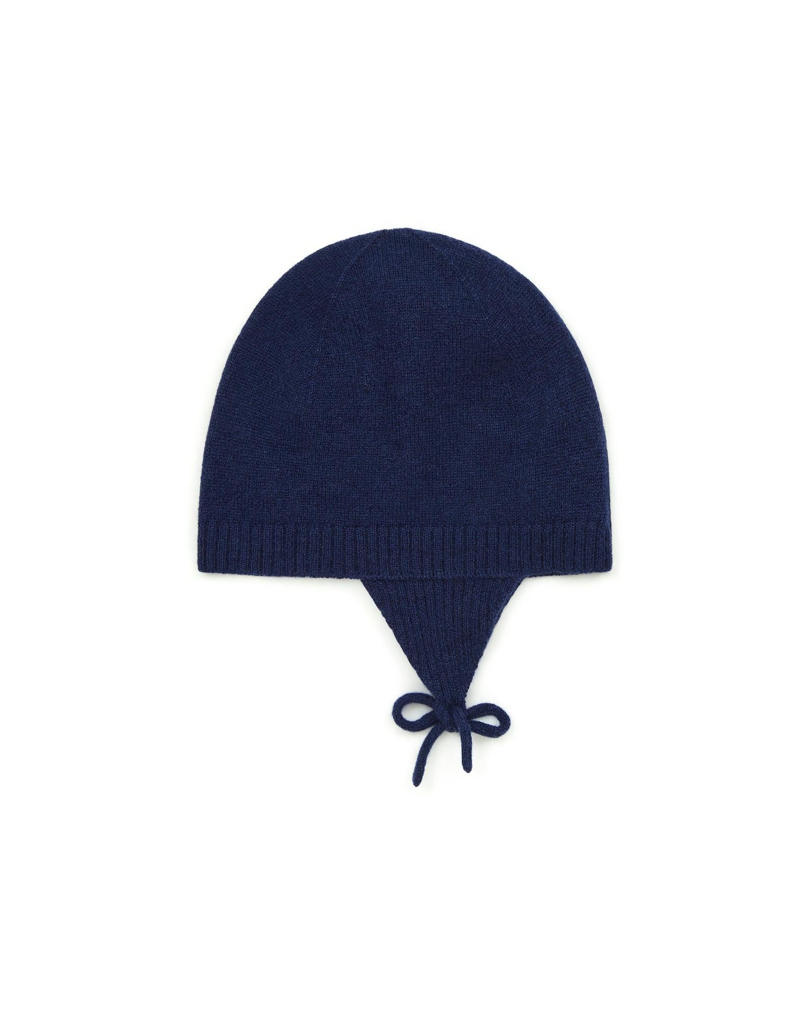 Bonnet Bleu Bébé 100% cachemire
