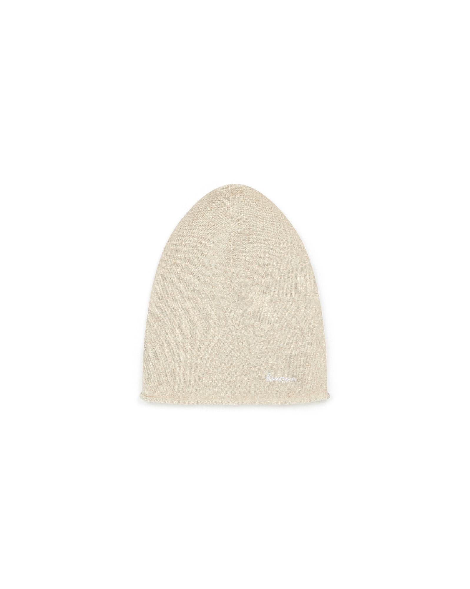 Bonnet Beige Femme 100% cachemire