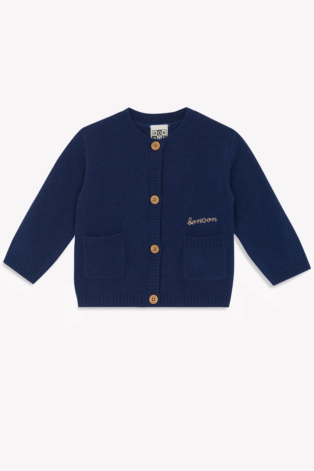 Cardigan Bleu Bébé 100% cachemire