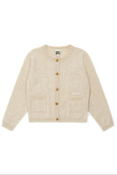 Cardigan - Beige 100% Cashmere