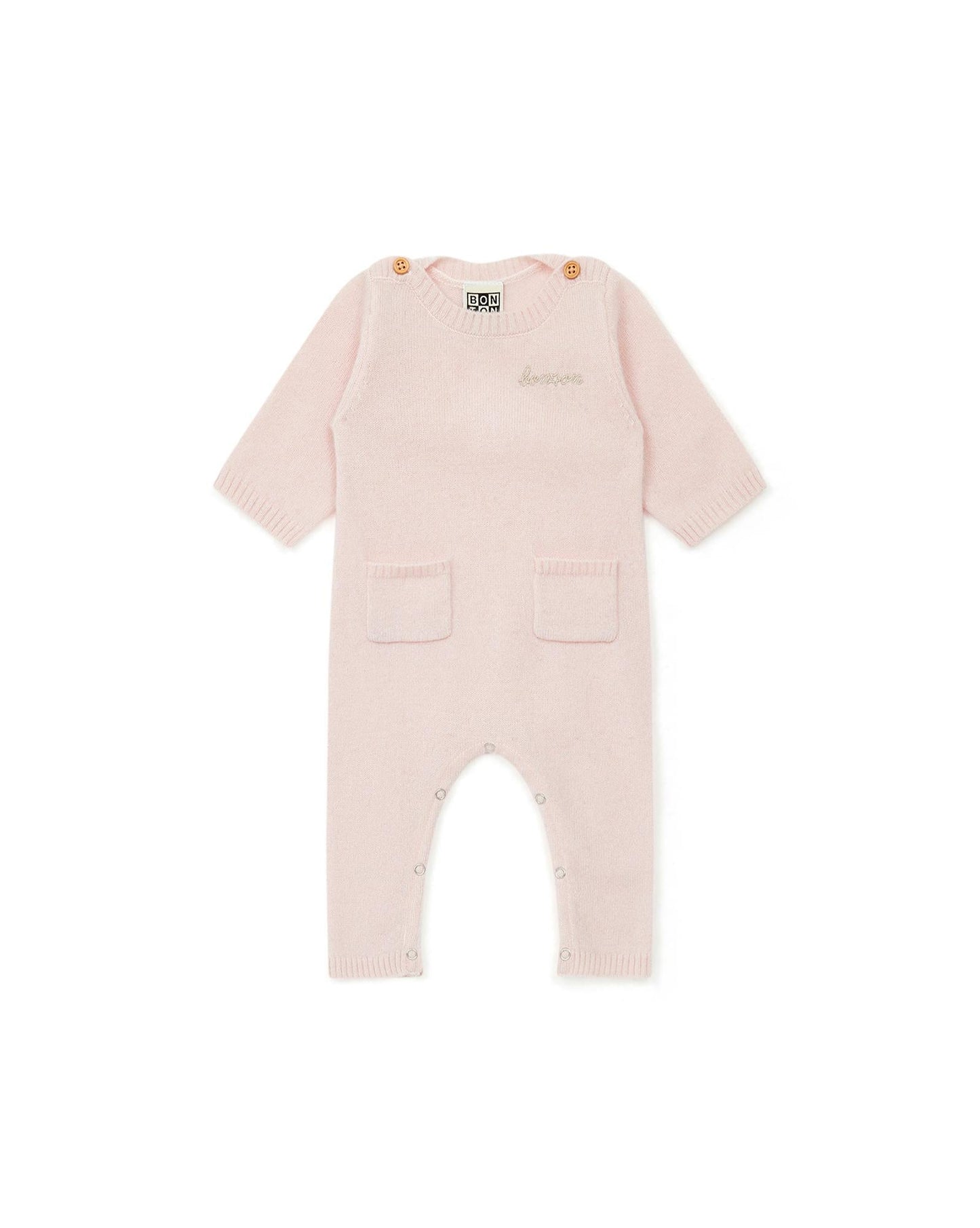 Jumpsuit Baby Pink 100% Cashmere