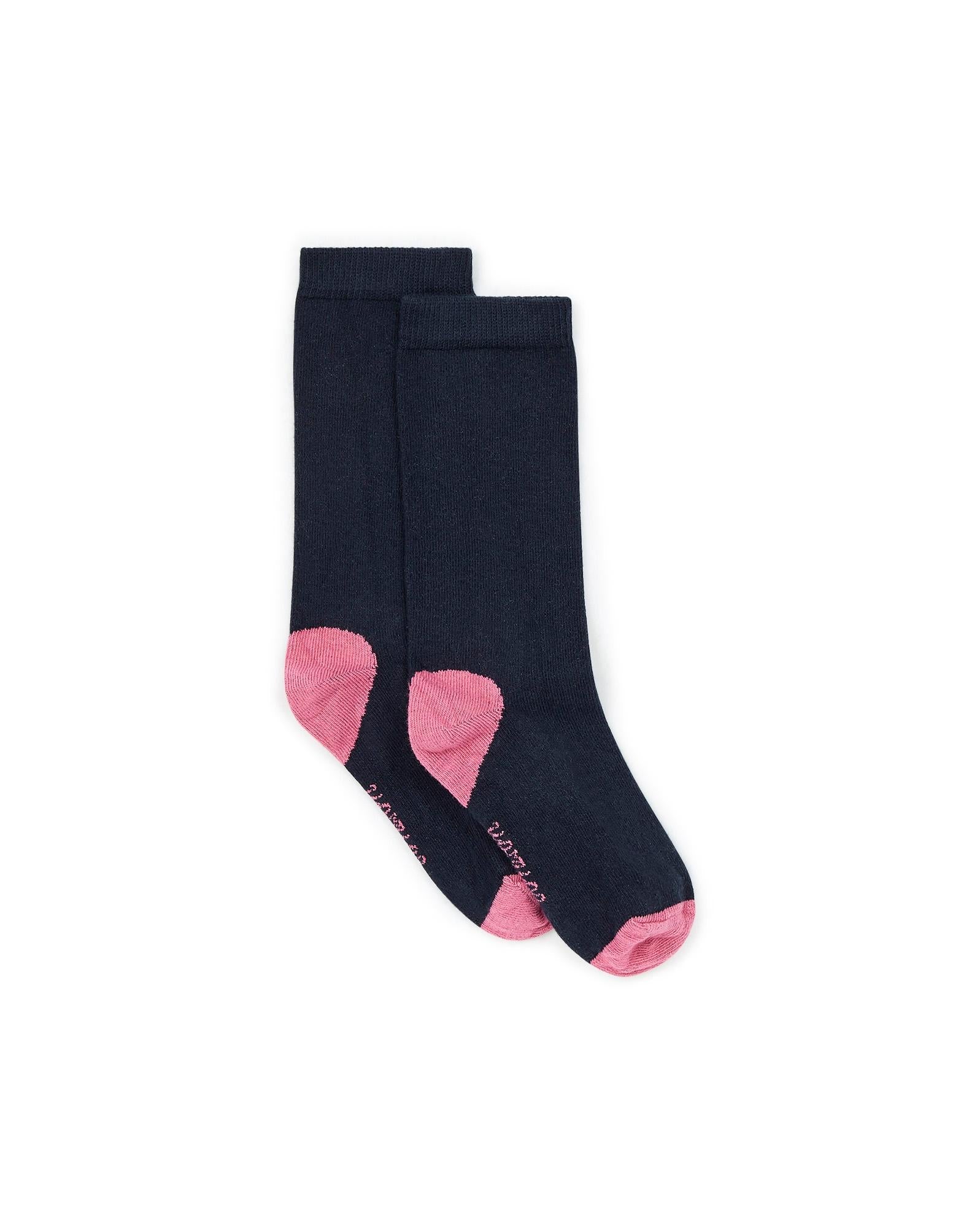 Chaussettes fille talon coeur