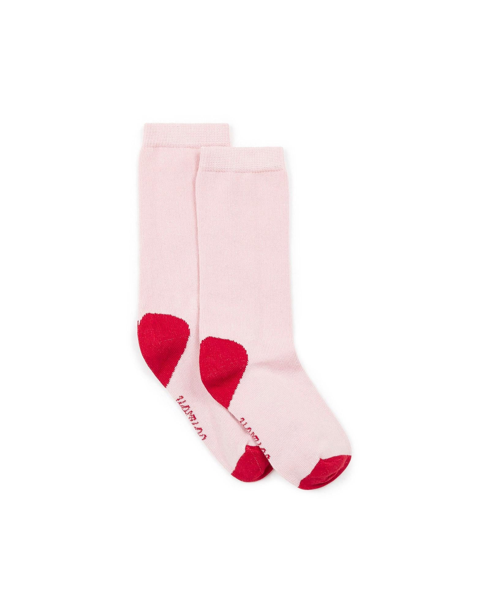 Chaussettes fille talon coeur