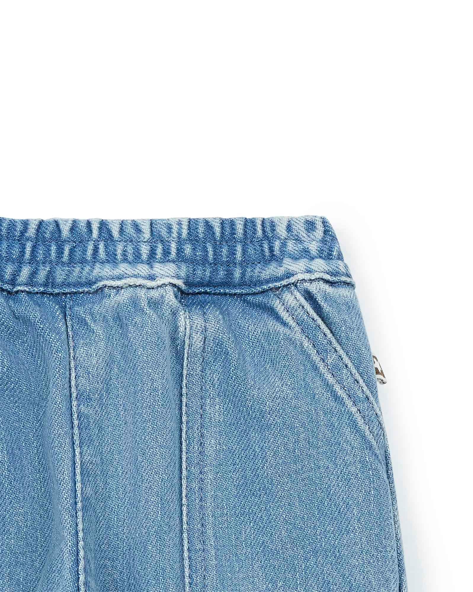 Pantalon bébé mixte denim 100% coton