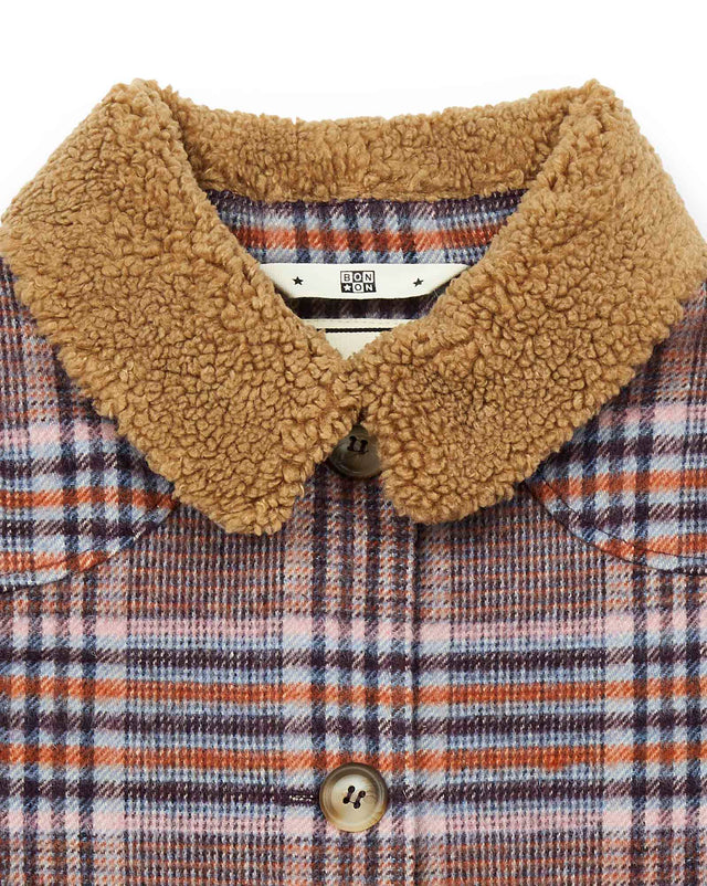 Manteau - fille en drap de laine mélangée - Image alternative