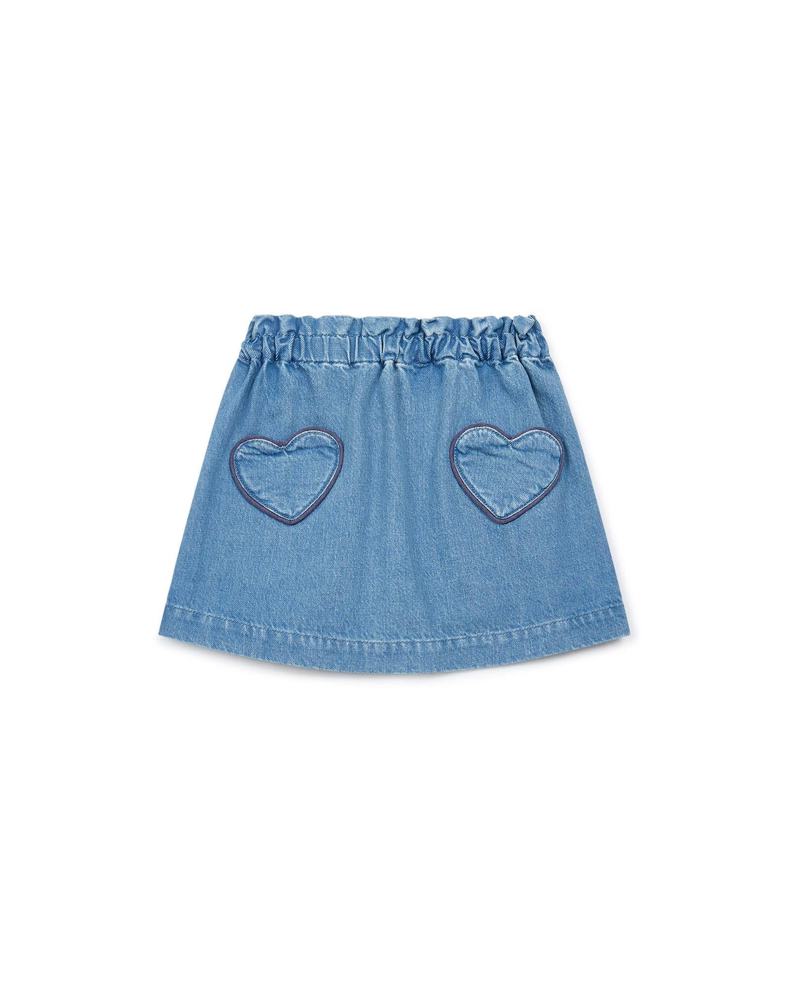 Jupe fille DOUCHKA denim 100% coton