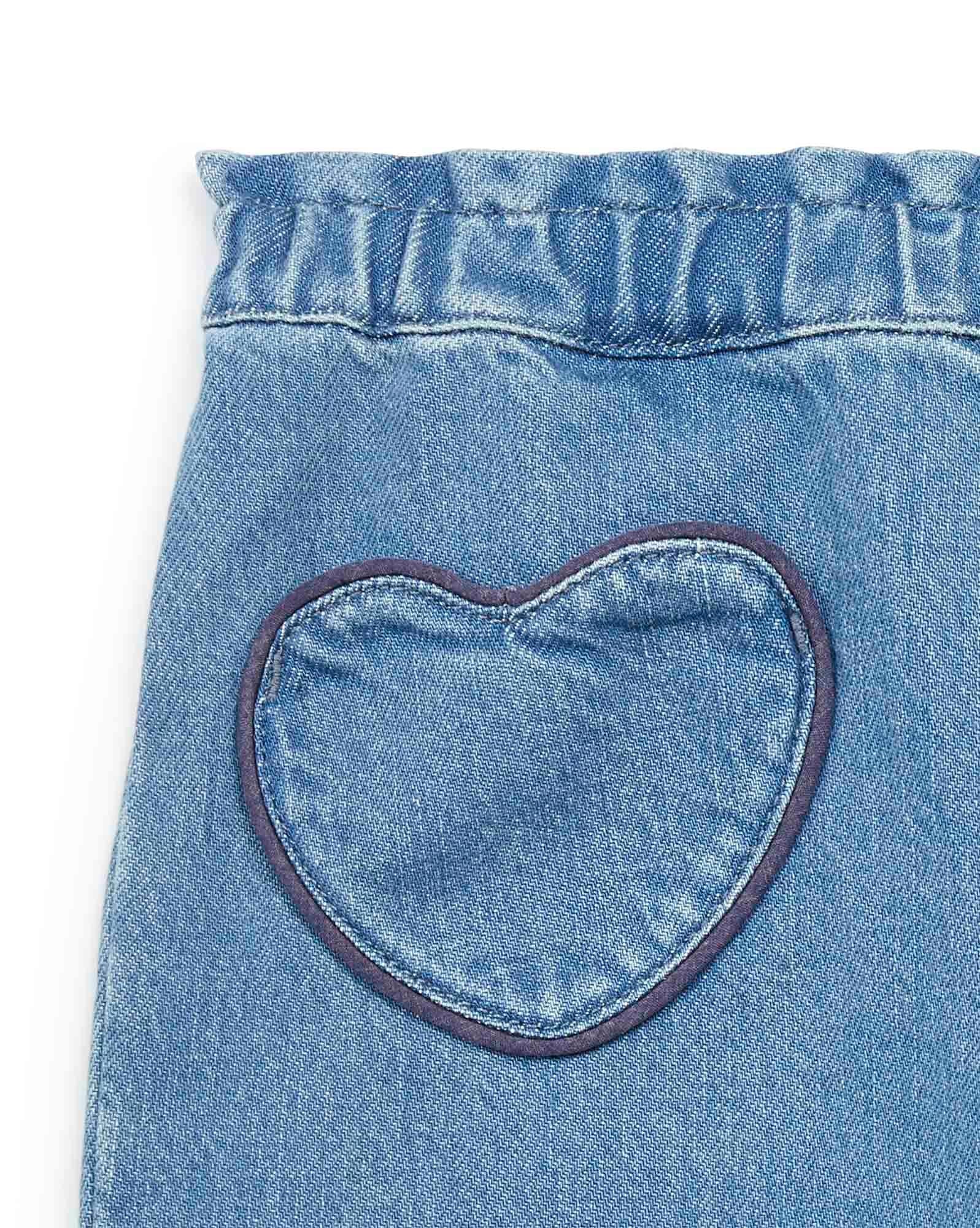 Pantalon fille DUCK denim 100% coton