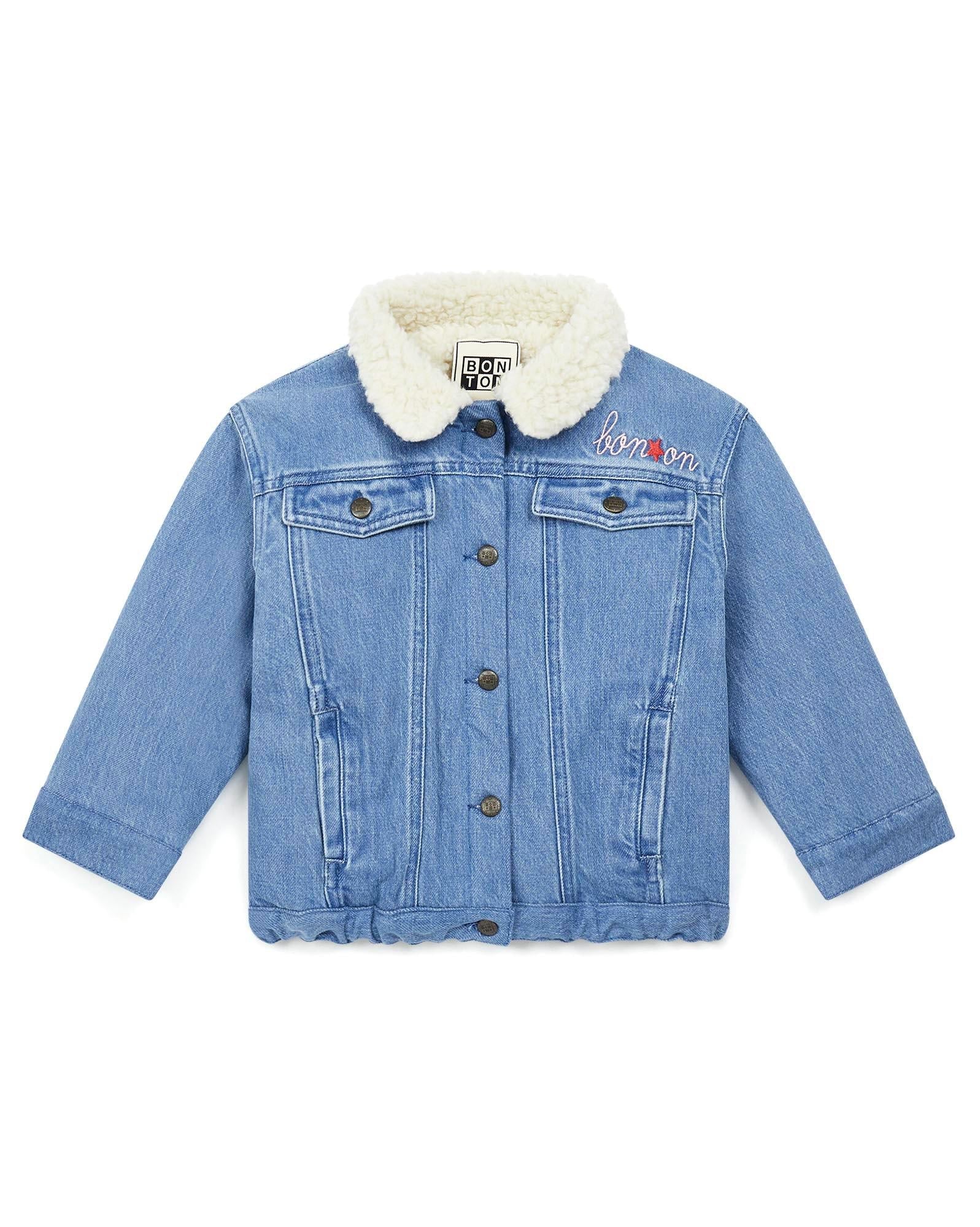 Veste fille en jean 100% coton