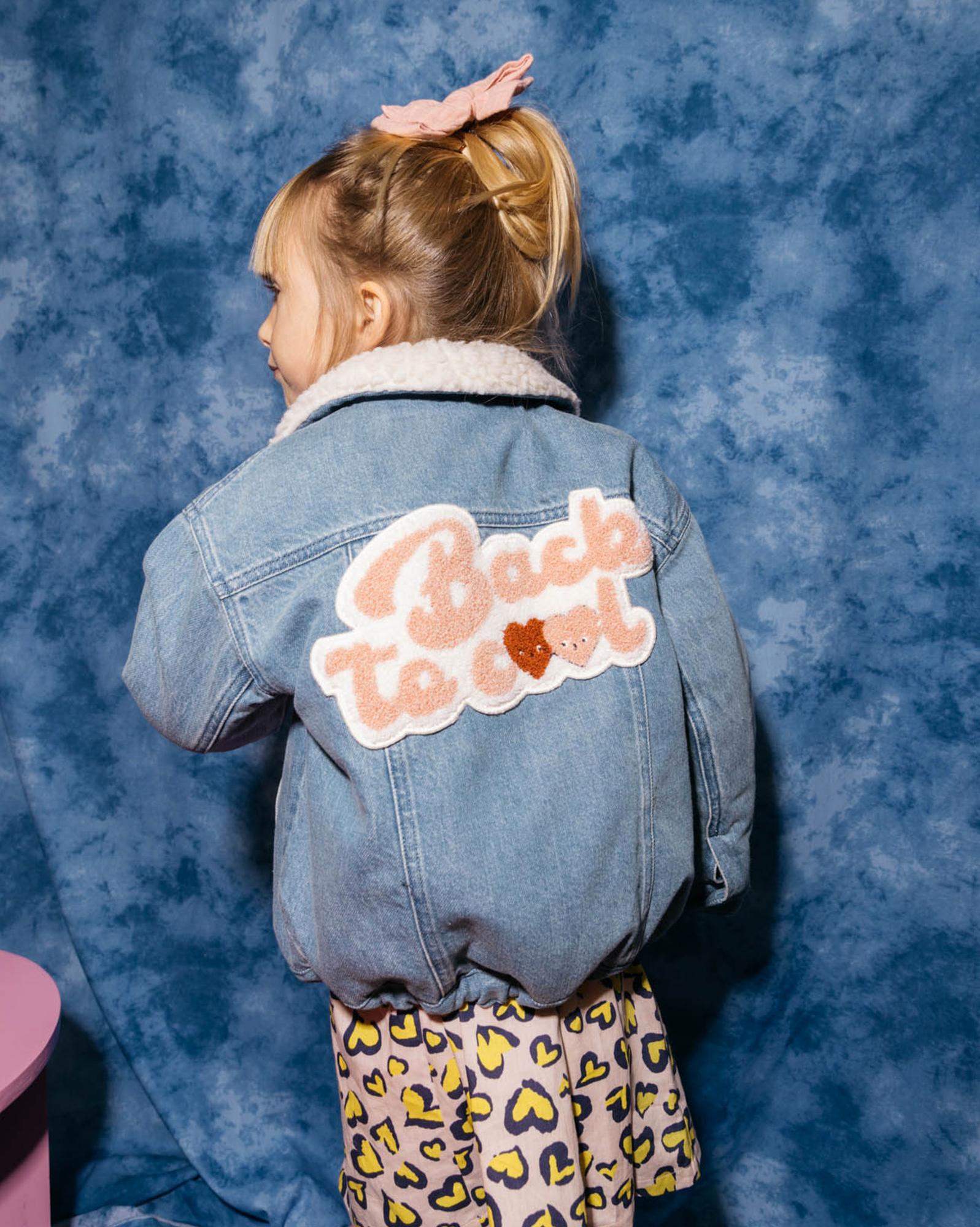 Veste fille en jean 100% coton