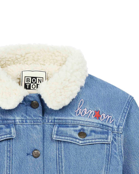 Jacket - Girl 100% cotton jeans - Image principale